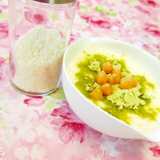 ❤ひよこ豆ときな粉とココナッツ・生姜のヨーグルト❤